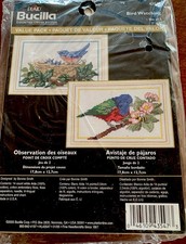Bucilla BIRD WATCHING Set of 2 Counted Cross Stitch Kit 43547