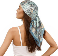 Women Head Hair Scarf Like Satin Silk Scarf Sleeping Hair Wrapping Night 27.5"