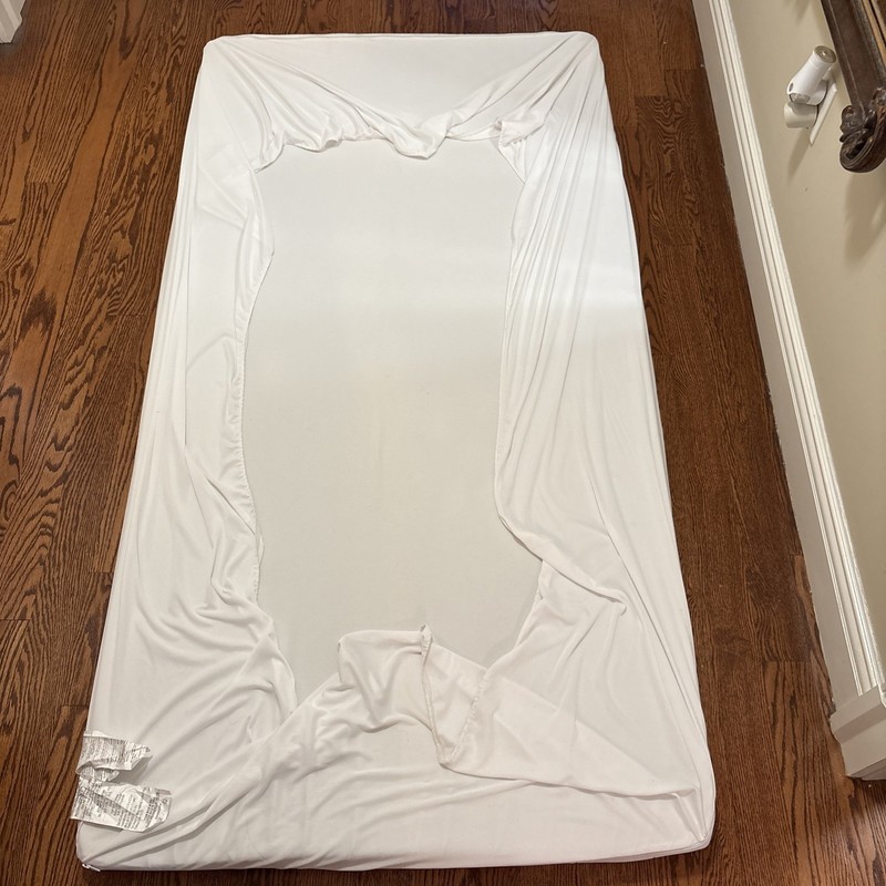 Twin XL 3” Memory Foam Mattress Topper W/zippered Cover 38x74 College Dorm Used