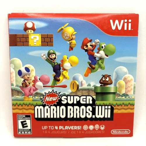 Wii New Super Mario Bros. Wii (Nintendo Wii, 2009) No Manual