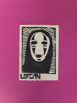No Face Spirited Away Anime ACEO Card Original Collectable Art Signed, Numbered