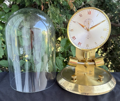 1960s Junghans German Anniversary Torsion Mantle Clock SEE VIDEO - ALL ORIGNAL