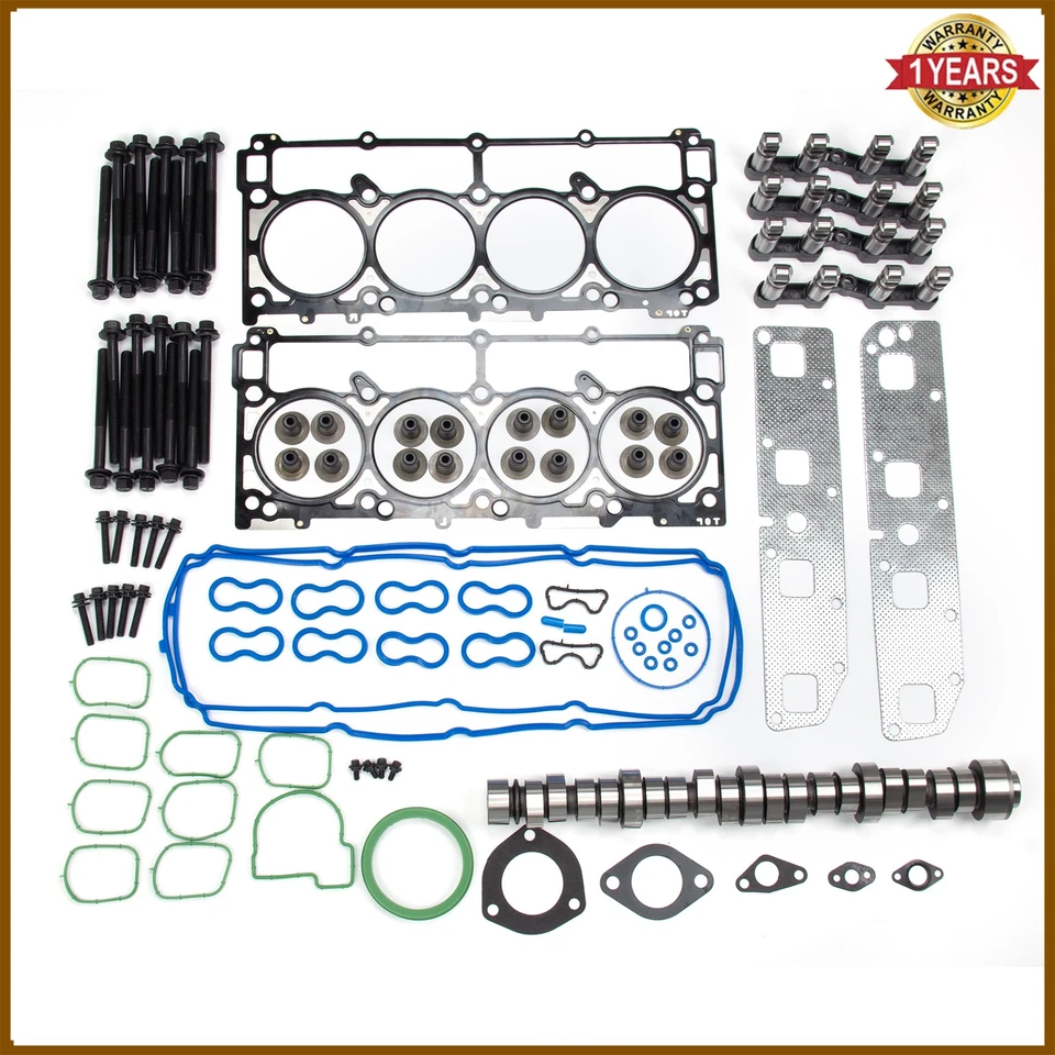 Kit de juntas de cabeza de árbol de levas y elevadores NO MDS para Dodge Durango Ram 1500 5,7 L Hemi Foto 3 de 4