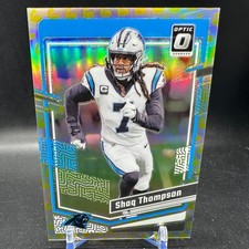 Shaq Thompson Flex Prizm /149 2023 Panini Donruss Optic #30 Carolina Panthers