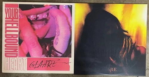 GLAARE LP LOT - TO DEAF & DAY/YOUR HELLBOUND HEART vinyl album weyrd son VG+