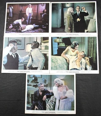1964 THE CARPET BAGGERS, SET of 5 COLOUR LOBBY CARDS, PARAMOUNT PICTURES - Image 1 of 4