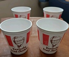 Kentucky Fried Chicken 1969 Bucket Kfc Vintage Salad Container Set Of 4