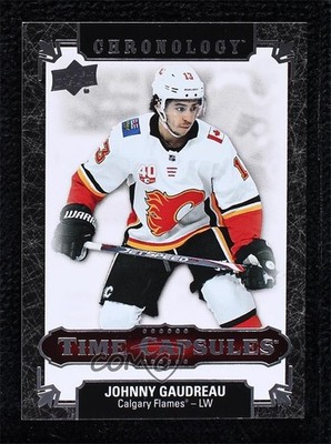 2019-20 Upper Deck Chronology Time Capsules Black Ripped 1/5 Johnny Gaudreau 7ez