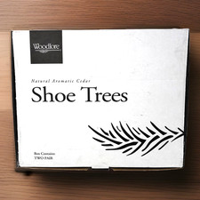 Woodlore Men  s Cedar Wood Shoe Trees 2 Pairs Adjustable Aromatic USA Made XL New