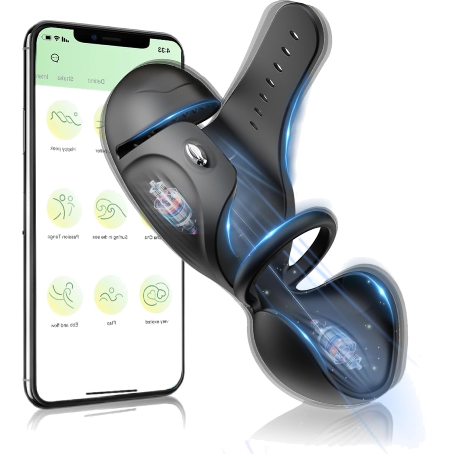 Hautfreundlicher Masturbator mit App-Steuerung und intensiver Hoden-Stimulation Hautfreundlicher Masturbator mit App-Steuerung und intensiver Hoden-Stimulation