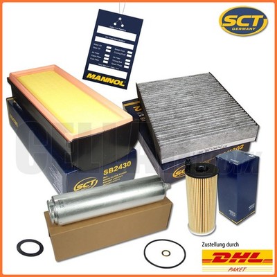 BMW 3er F30 F31 F34 330d 335d 4er F32 F33 F36 430d 435d Filterset Filter 4-tlg.