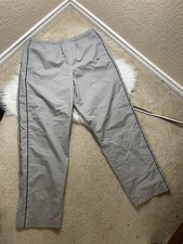 Vintage Y2K Nike Grey  Track Pants Ankle Zip Mens Size L