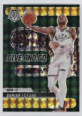 2024 Panini Mosaic Give and Go Reactive Yellow Prizm /99 Damian Lillard #14 9o3