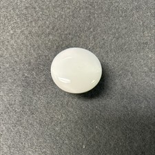 1-1/4" Round Ceramic Knob White