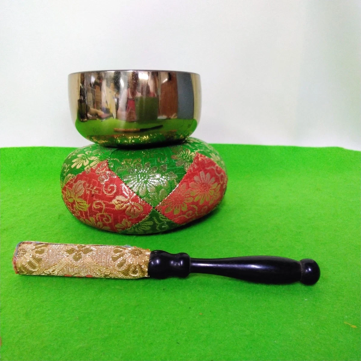 Orin Buddhist Bell Gold Plated Buddhist Utensils Handcrafted Buddhist Bell Used