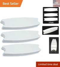 Hydrotools 87901 Compatible White Ladder Rungs - 3 Durable Replacement Steps