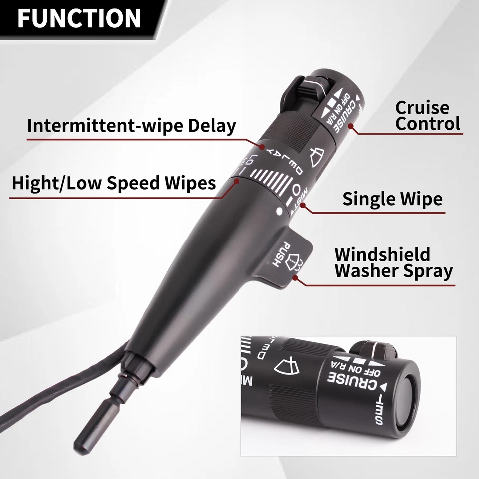 19353957 Turn Signal Combo Lever for 1988-1994 Chevrolet GMC - Image 4 of 4