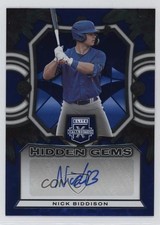 2023 Panini Elite Extra Edition Hidden Gems Blue Nick Biddison #HG-NBD Auto 0b2