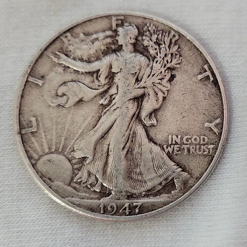 1947 D Walking Liberty Half Dollar in VF Condition