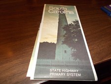 1973 South Carolina State-issued Vintage Road Map