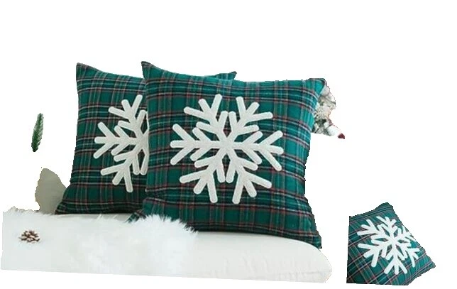 Plaid Round Home Décor Pillows