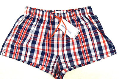 SCHIESSER Pyjamashorts Schlafshort Baumwolle Gr.140 kariert NEU