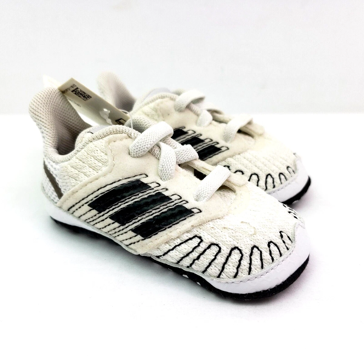 UltraCrib Newborn Infant Baby Size 2k White Black Shoes FV3491 | eBay