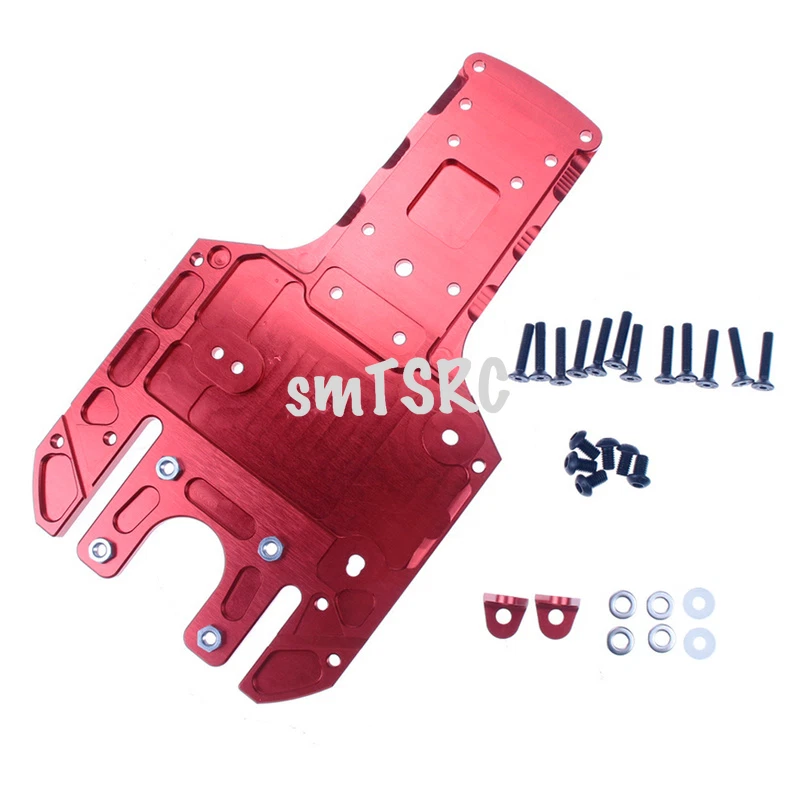 Alloy CNC Rear Chassis Plate 6061 Aluminum Fit 1/5 HPI BAJA RV KM 5B 5T 5SC - Image 4 of 4