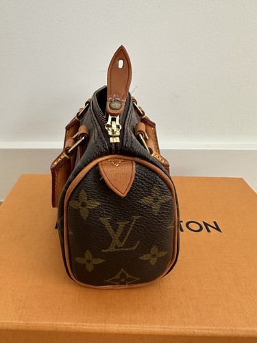 Authentic LOUIS VUITTON Monogram Canvas Speedy Nano - Picture 14 of 20