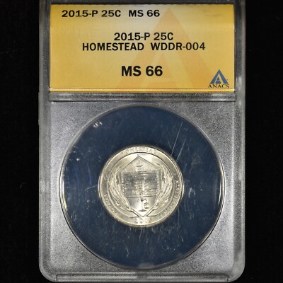 2015-P HOMESTEAD QUARTER ✪ ANACS MS-66 ✪ 25C COIN WDDR-004