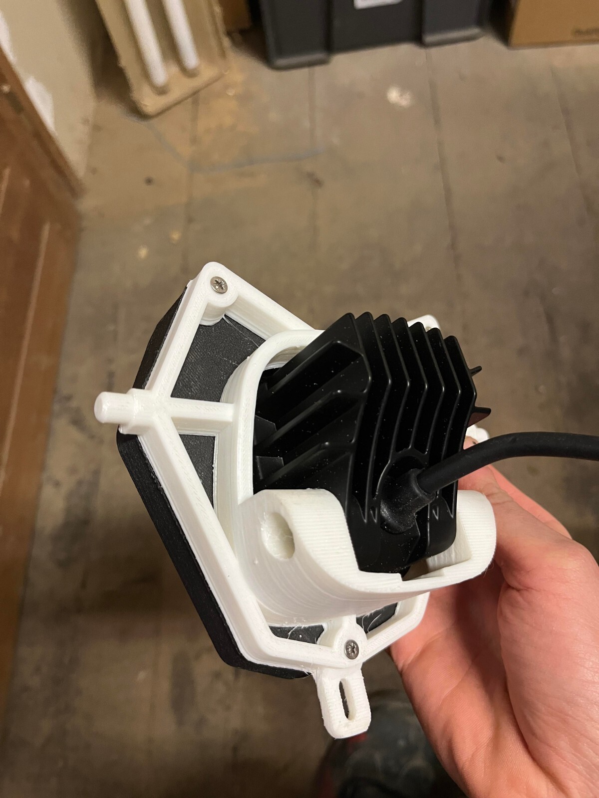 SHERCO LED HEADLIGHT adapter bracket On Carbon Fiber Composited