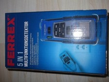 FERREX Multifunktionsdetektor 5 in 1 mit LCD-Anzeige Entfernungsmessung NEU OVP