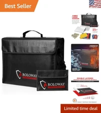 Large Fireproof Safe Bag 17x12x5.8 – Ultimate Protection for Your Valuables