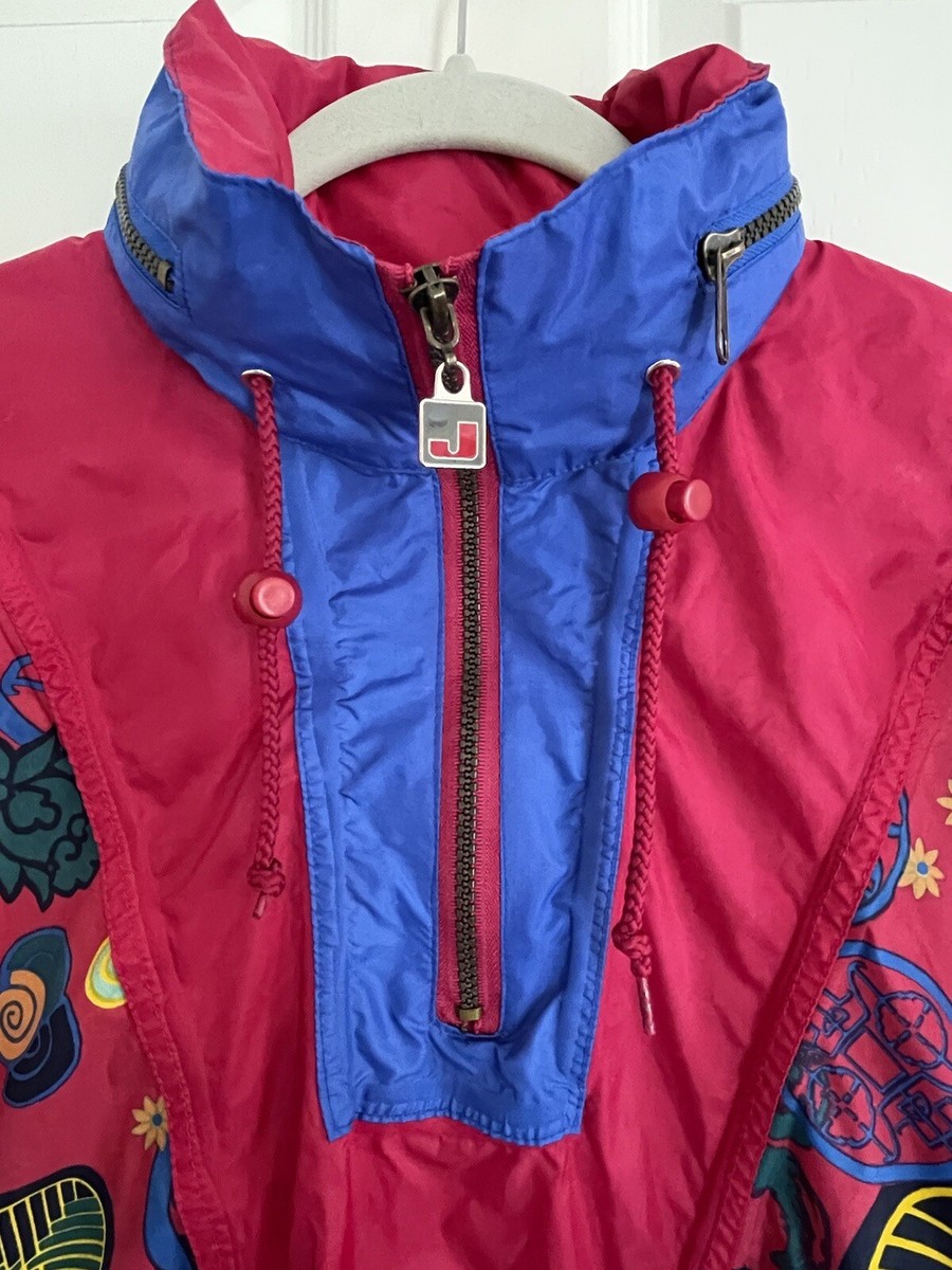 ジャケット・アウター 90s- used hooded jacket flamingo pattern Vintage 90s JEANTEX Shell Raincoat Windbreaker Festival
