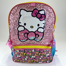 Hello Kitty Pink and Blue Backpack with Pink Sequins