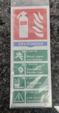 Fire extinguisher sign Dry powder 82mm x 202mm (AS11549)