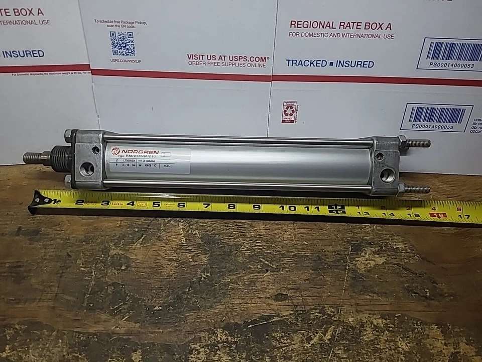 Cilindro de aire de acción simple Norgren RM/9175/M/210: diámetro de 1,75′′, 210 mm. Carrera... Foto 2 de 4