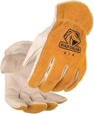 Black Stallion 97K Premium Grain/Split Cowhide Driver's Gloves Large