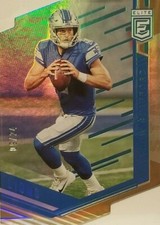 2018 Donruss Elite Matthew Stafford Detroit Lions Blue Die-Cut Status Prizm 9/24