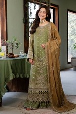 Pakistani Designer Embroidered Chiffon Suit for Wedding  Special Occasions