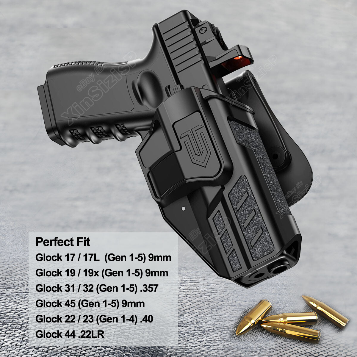 G19X G19T Holster Fit Glock 19 17 44 45 32 31 Gen1-5 Glock 23 22 Gen 1-5 9mm 40