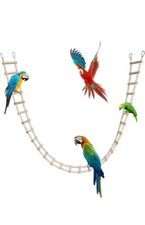 Bird Wooden Ladder Bridge, Pet Hamster Climbing Ladder Toys, Ladders Swing Toys,