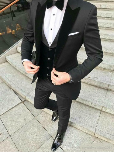 Piece Suit Set Jacket+vest+Pant 