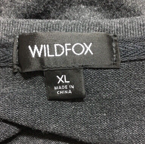 Felpa Wildfox Happy Days Ahead collo barca maniche lunghe nera XL leggera - Foto 6 di 7