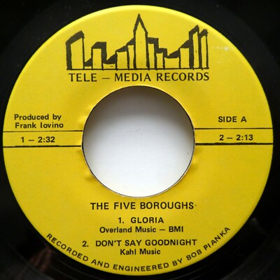 FIVE BOROUGHS 45 EP Gloria / Don't Say Goodnight / Serene MINT- Doo Wop #2748