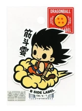 DRAGON BALL Sticker Goku "Flying Nimbus" B-SIDE LABEL Japan Exclusive WATERPROOF
