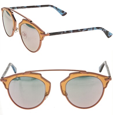 Dior ディオール サングラス SoReal Christian Dior SoReal Gold Tone and Tortoise Frame / Pink, Black