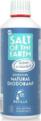 Salt Of the Earth Natural Deodorant Spray Refill, Ocean & Coconut - Vegan, Long