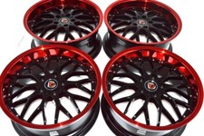 Set Of 4 New 18x8 Ddr R6 Blackpolished Red Lip 18 Rims Wheels 5x114.3 35mm Set Of 4 New 18x8 Ddr R6 Blackpolished Red Lip 18 Rims Wheels 5x114.3 35mm