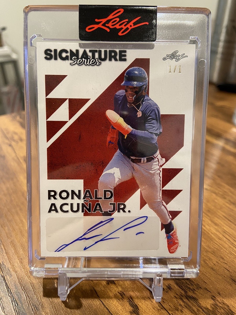2023 Leaf Signature Series Baseball Ronald Acuña Jr Auto Autograph 